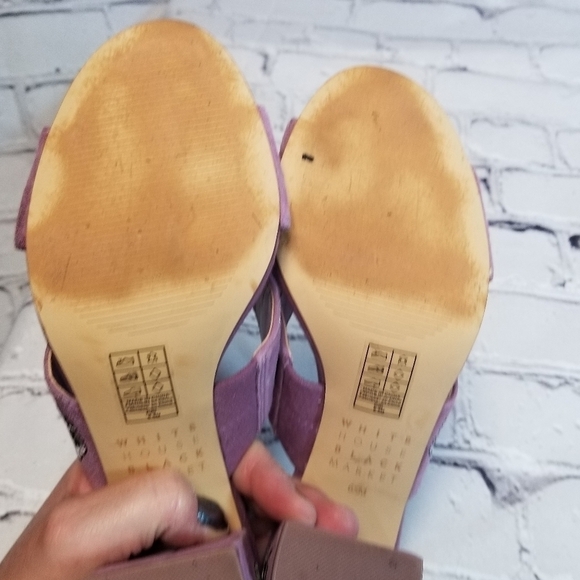 Whbm Zuri embroidered slides sandals - Picture 10 of 11